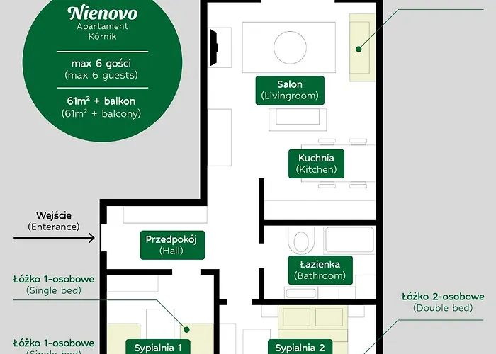 Nienovo - Niedaleko Jeziora I Widok Na Arboretum Apartment